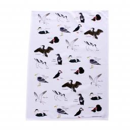 Sea birds tea towel