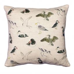 Bird cushion - sea birds
