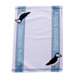 tea towel with Puffin design