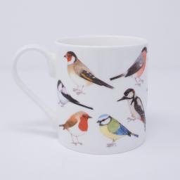 Mug with bird design - garden birds