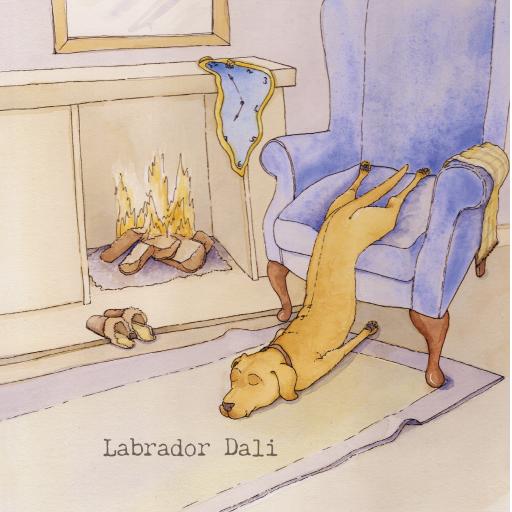 Labrador dali card front.jpg