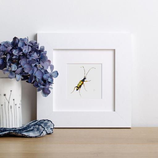 Longhorn beetle mini print